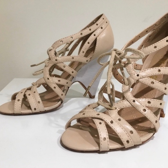 L.a.m.b.  L.A.M.B. Runway Wedge Gladiator sandals heels